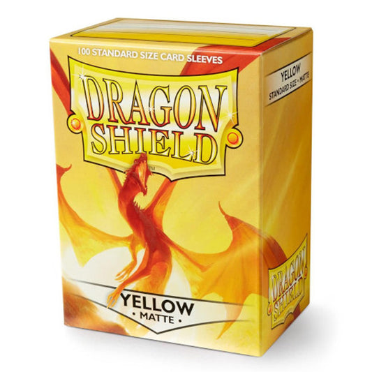 Dragon Shield: Matte Standard Card Sleeves - Yellow (100pcs)