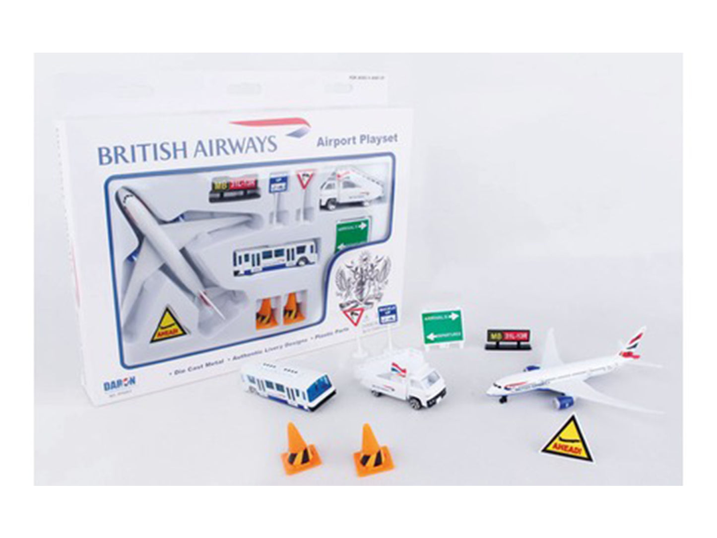 Daron Playset British Airways Plane Airport Toy