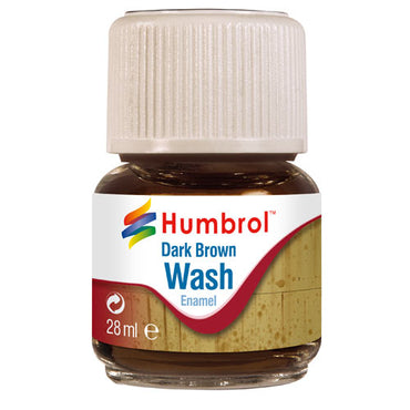 HUMBROL AV0205 Enamel Wash Dark Brown 28ml