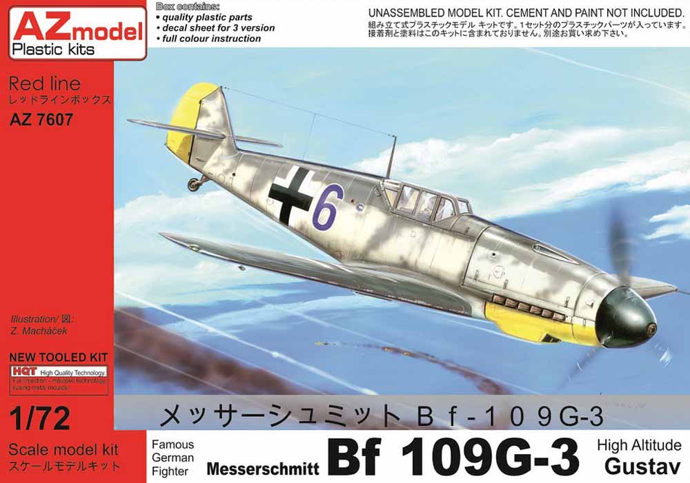 AZ Model 7607 Messerschmitt Bf-109G-3 1:72 Plastic Model Aircraft Kit