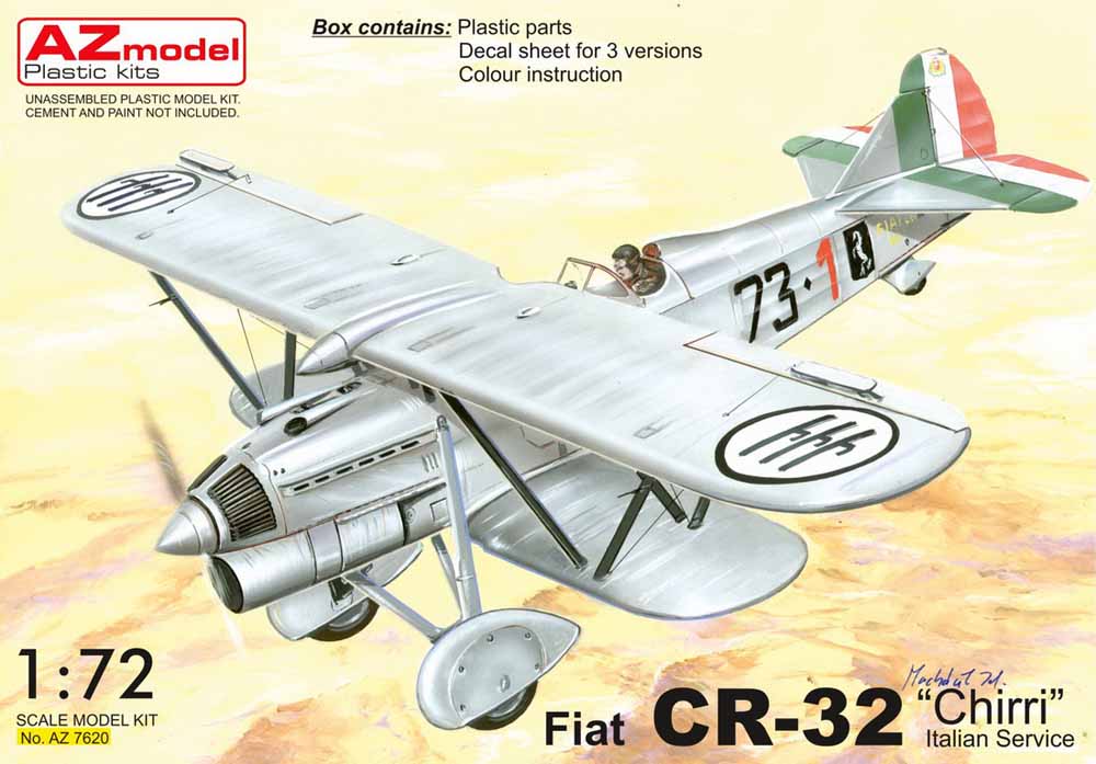 AZ Model 7620 Fiat CR-32 Chirri 'Italian service' 1:72 Plastic Model Kit