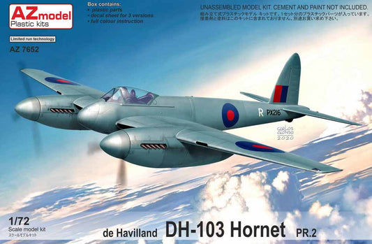 AZ Model 7652 de Havilland DH-103 Hornet PR Mk.2 1:72 Plastic Model Aircraft Kit