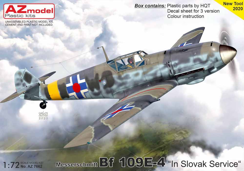 AZ Model 7662 Messerschmitt Bf-109E-4 1:72 Plastic Model Aircraft Kit