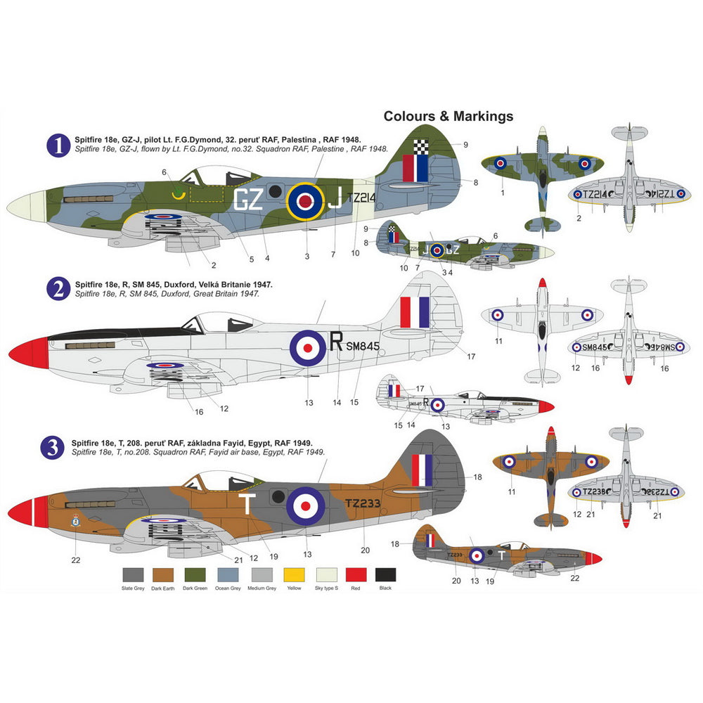 AZ Model 7884 Supermarine Spitfire Mk.XVIIIe 1:72 Model Kit
