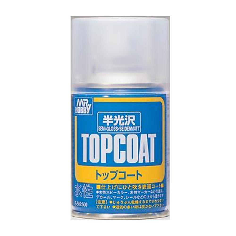 Mr. Hobby Mr Topcoat Semi-Gloss (86ml) Model Paint B-502