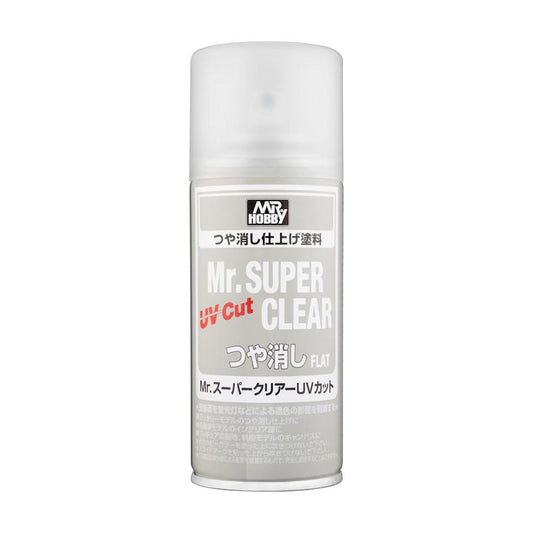 Mr. Hobby Mr Super Clear UV Cut Flat (170ml) Model Paint B-523