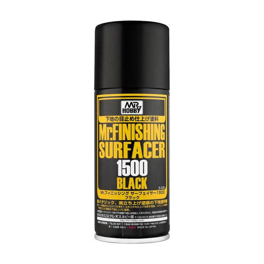 Mr. Hobby Mr Finishing Surfacer 1500 Black (170ml) Model Paint B-526