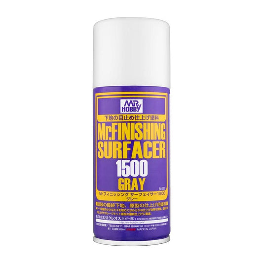 Mr. Hobby Mr Finishing Surfacer 1500 Gray (170ml) Model Paint B-527