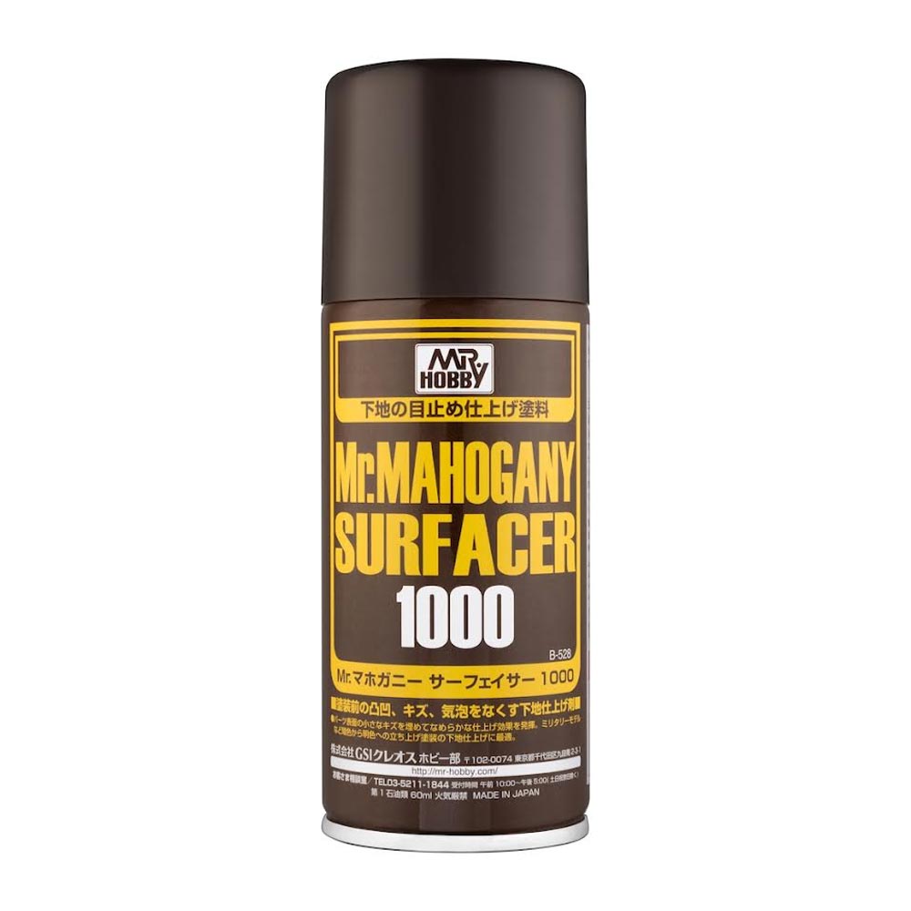 Mr. Hobby Mr Mahogany Surfacer 1000 (170ml) Model Paint B-528