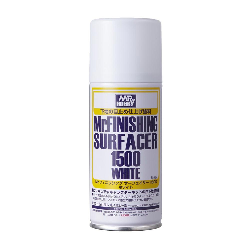 Mr. Hobby Mr Finishing Surfacer 1500 White (170ml) Model Paint B-529