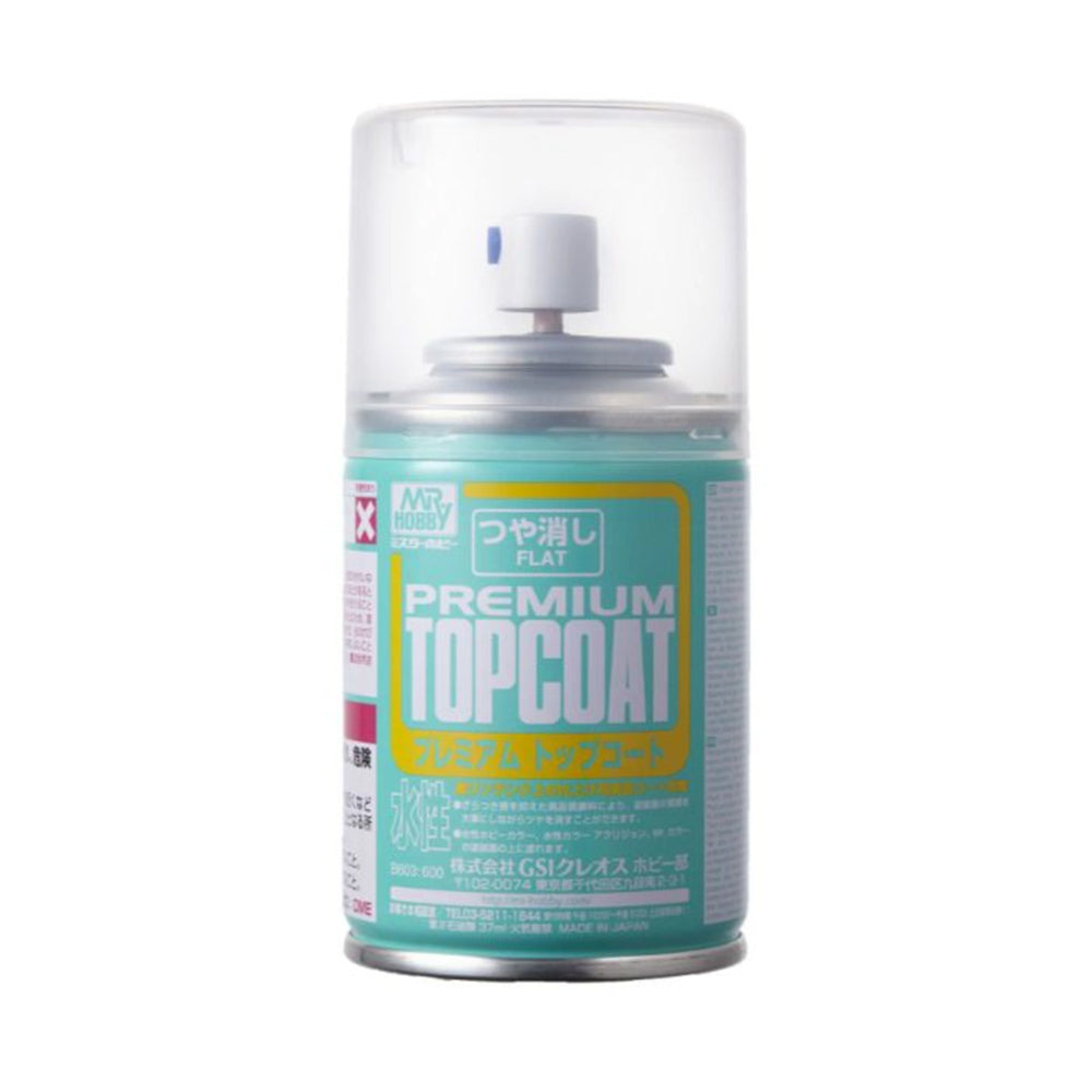 Mr Hobby B-603 Premium Top Coat Flat 88ml Spray