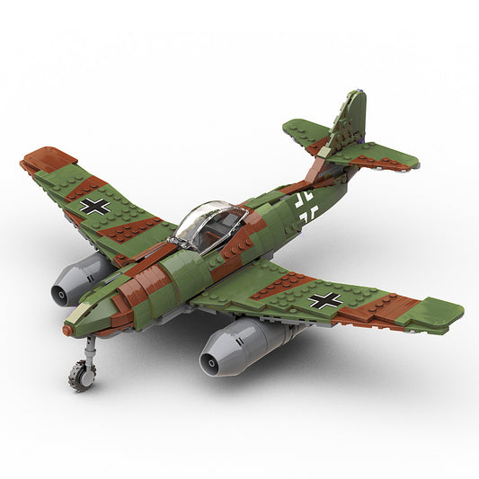 Build Army Messerschmitt Me 262 Fighter Jet V2 Brick Model B0262