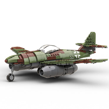 Build Army Messerschmitt Me 262 Fighter Jet V2 Brick Model B0262