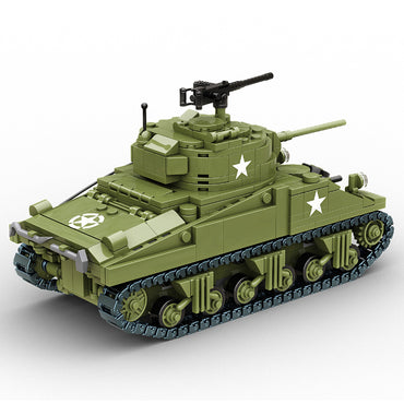 Build Army M4 Sherman 1:33 Tank Brick Model 785pcs B1001