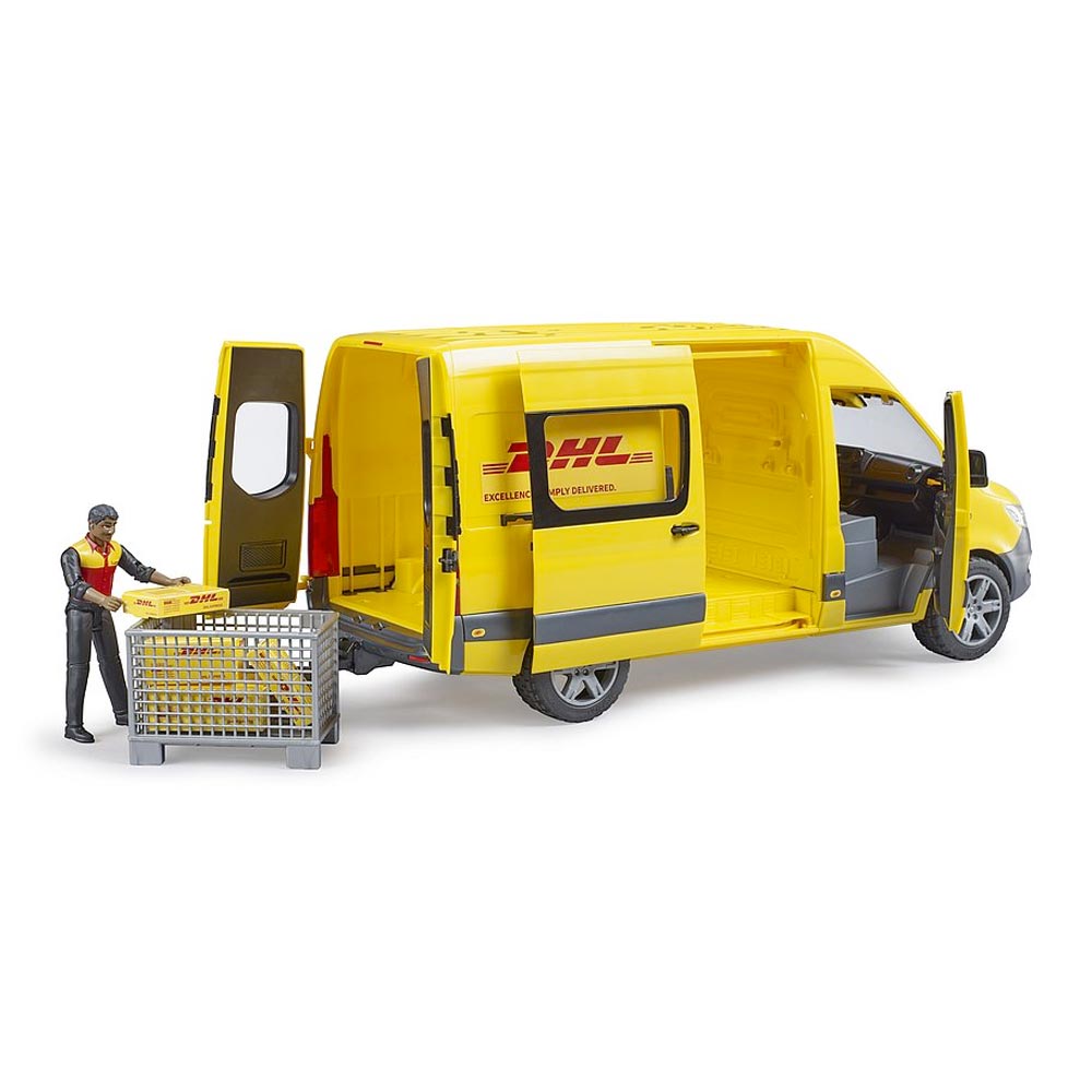 Bruder 02671 MB Sprinter Van DHL With Driver Plastic Toy