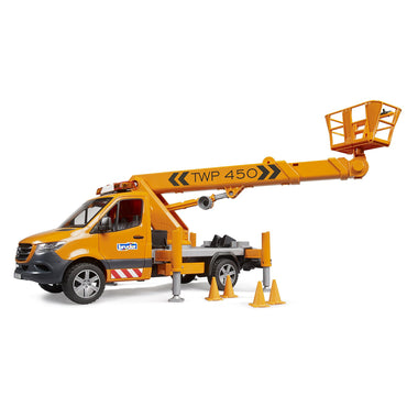 Bruder 02679 MB Sprinter w/Working Platform, Light & Sound 1:16 Toy Vehicle
