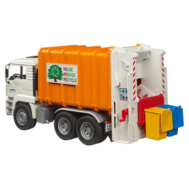 Bruder 02772 MAN TGA Rear Loading Garbage Truck 1:16 Rubbish Bin Lorry