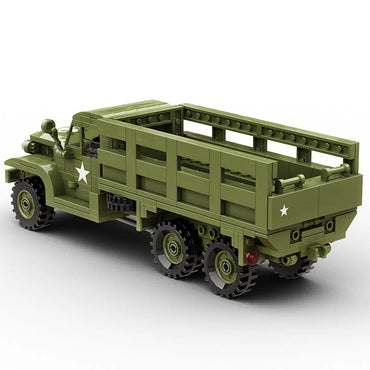 Build Army WWII GMC CCKW 2 1/2-Ton 6x6 Truck Version 2 Brick Model 383pcs B1102