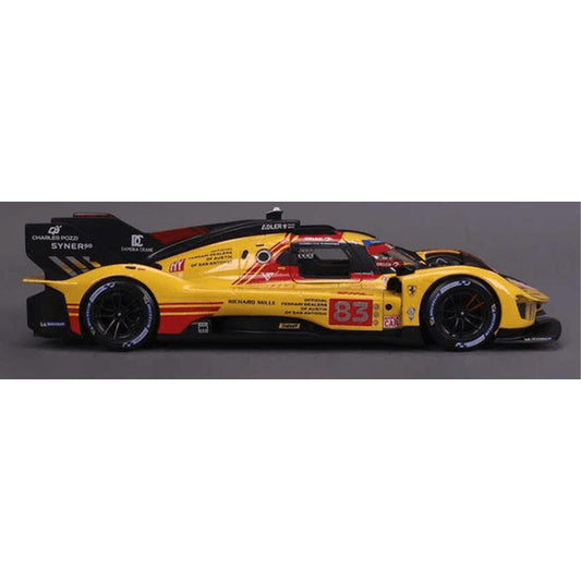 Bburago Ferrari Racing 499P LM Hypercar 2024 AF Corse #83 Deluxe Case 1:18 16313