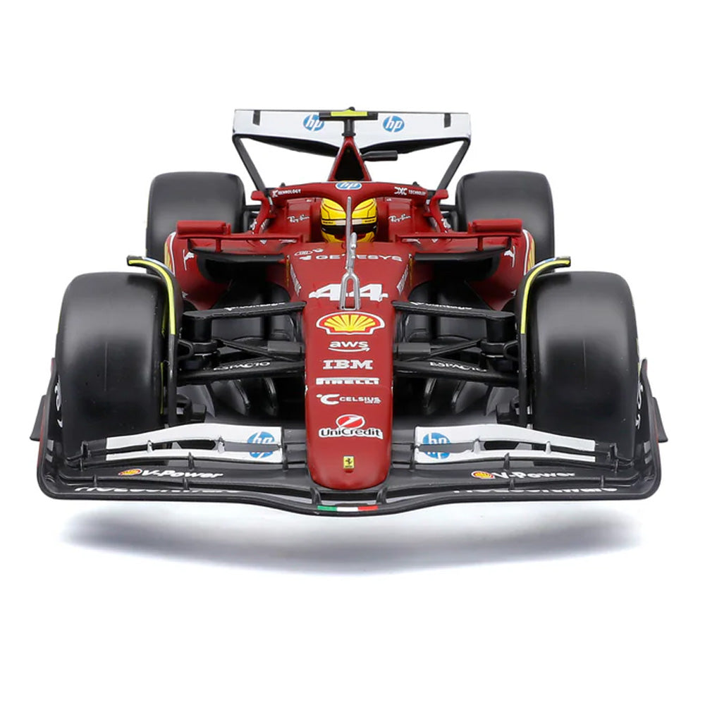 Bburago F1 Ferrari SF-25 2025 Lewis Hamilton w/Helmet 1:18 Diecast Model