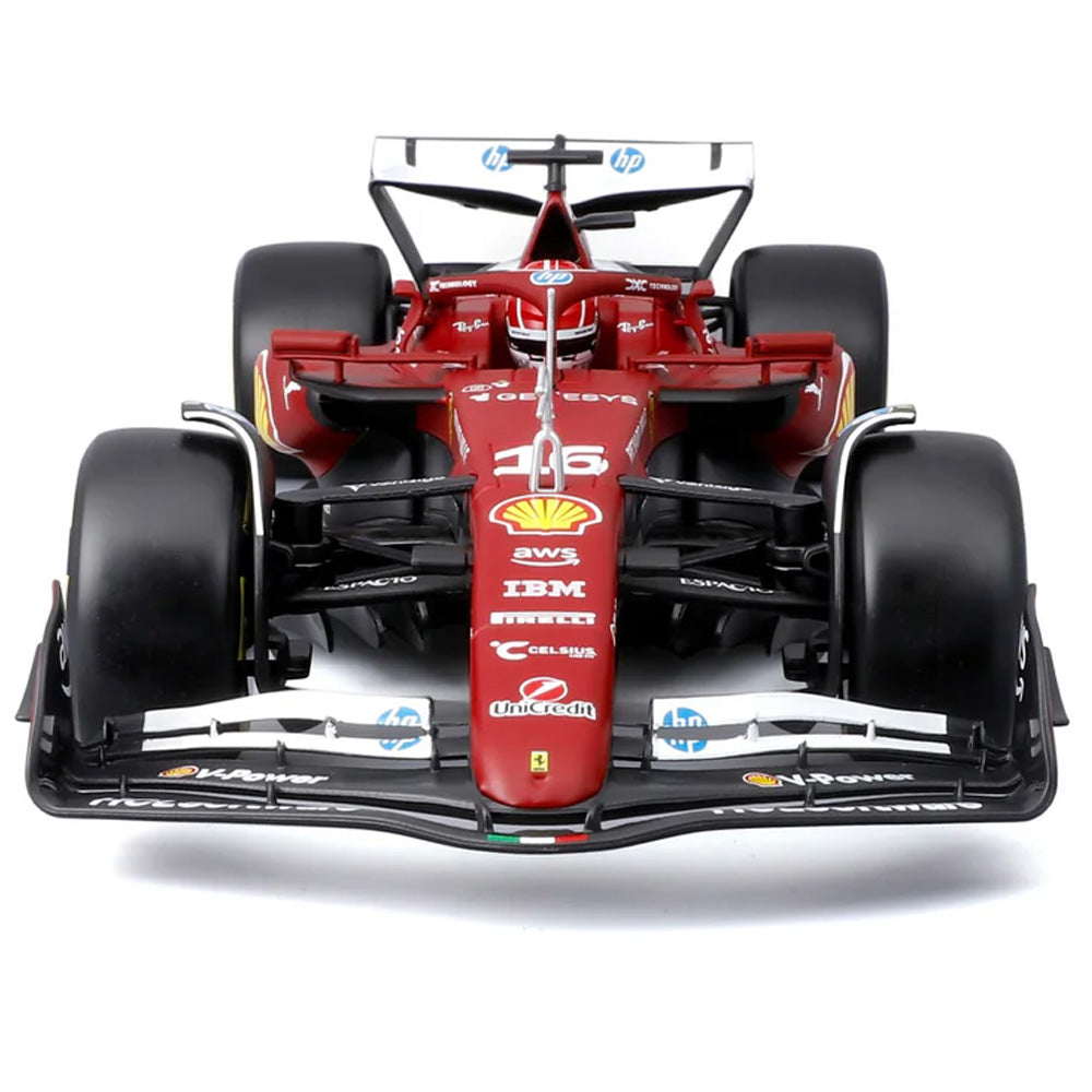 Bburago F1 Ferrari SF-25 2025 Charles Leclerc w/Helmet 1:18 Diecast Model