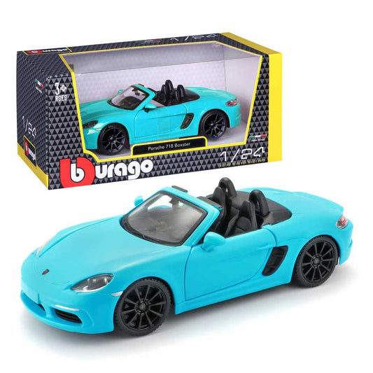 Bburago 21087B Porsche 718 Boxster Blue 1:24 Diecast Model Car