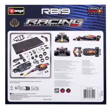 Bburago F1 Red Bull Racing RB19 2023 Perez 1:24 Diecast Car Model Kit 28502