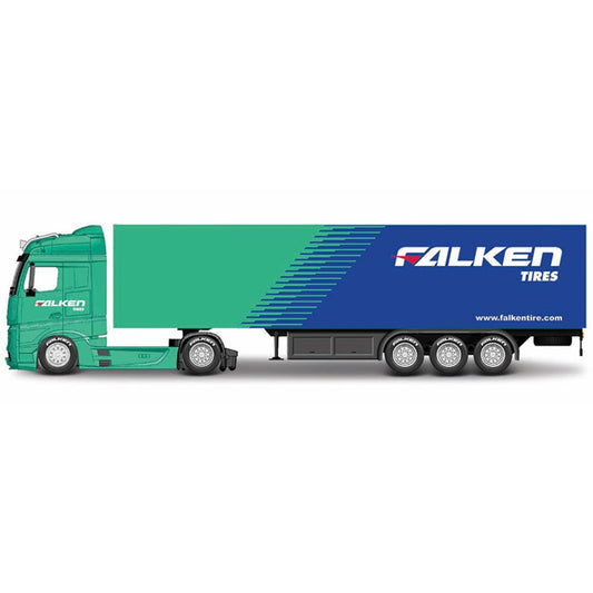 Bburago 31460MB Street Fire M-Benz Actros Gigaspace Falken Trailer 1:43 Diecast