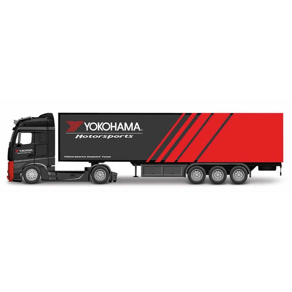 Bburago 31460Y Street Fire M-B Actros Gigaspace Yokohama w/Trailer 1:43 Diecast