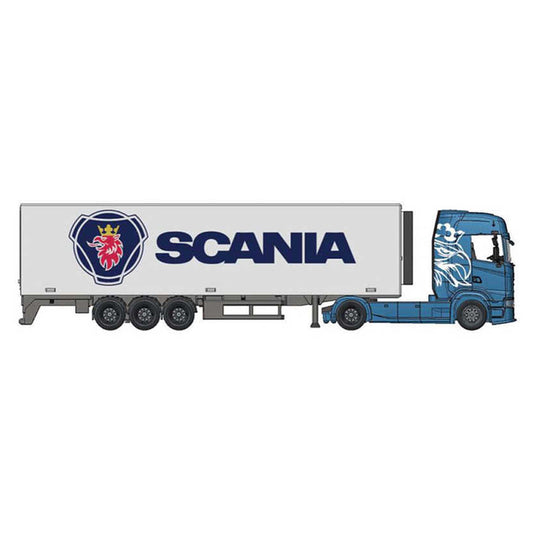 Bburago Street Fire Haulers w/Trailer - Scania S730 1:43 Model B18-31468