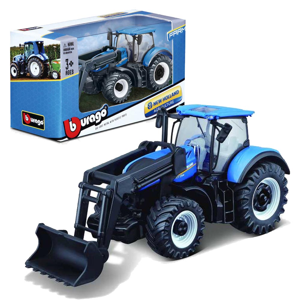 Bburago 31632 New Holland T7.315 Tractor w/Front Loader 10CM Diecast Model