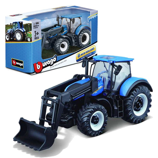 Bburago 31632 New Holland T7.315 Tractor w/Front Loader 10CM Diecast Model