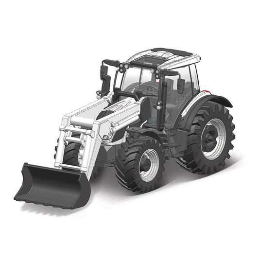 Bburago Valtra M2/Q Tractor With Front Loader 10cm Model Farm Toy B18-31638