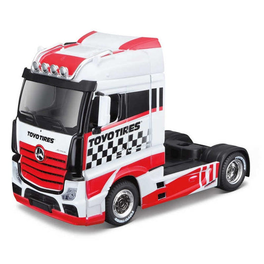 Bburago 32201 Street Fire Mercedes Benz Actros Gigaspace Red 1:43 Diecast Model