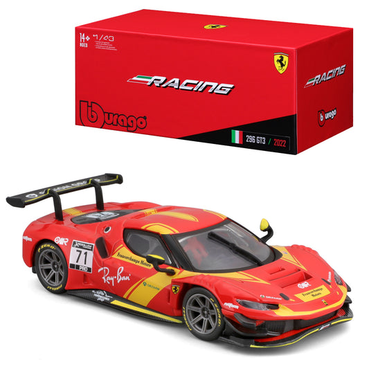 Bburago Ferrari Racing 296 GT3 1:43 Diecast Model B18-36313