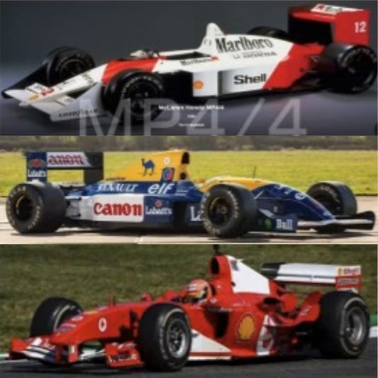 Bburago F1 Classic 1:43 Diecast Car Bundle - Senna/Schumacher/Mansell