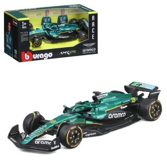 Bburago F1 Aston Martin AMR25 2025 Stroll 1:43 B18-38250S