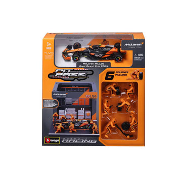 Bburago 1:43 F1 Mclaren Mcl38 2024 Pit Pass Diorama Norris