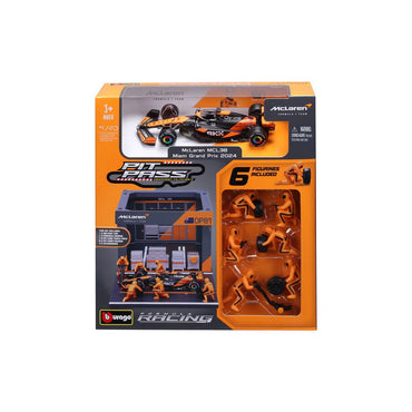 Bburago 1:43 F1 Mclaren Mcl38 2024 Pit Pass Diorama Piastri