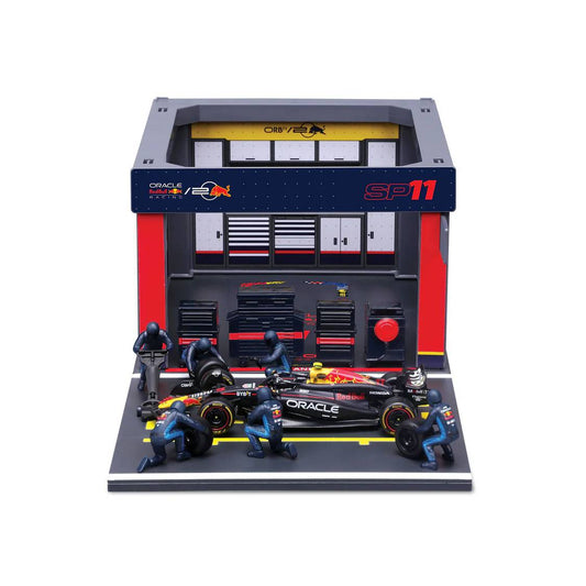 Bburago 1:43 F1 Red Bull Racing Rb20 2024 Pit Pass Diorama Perez
