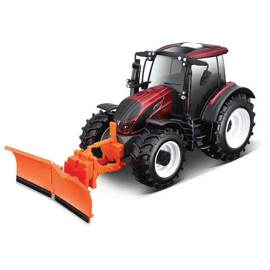Bburago Valtra Farm Tractor N174 With Snow Plough 1:32 Model B18-44084