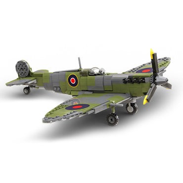 Build Army Supermarine Spitfire Mk Vb Fighter Plane 1:30 Brick Model 500ps B2002
