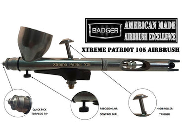 BADGER Airbrushes Xtreme Patriot 105 Airbrush 105-XTR