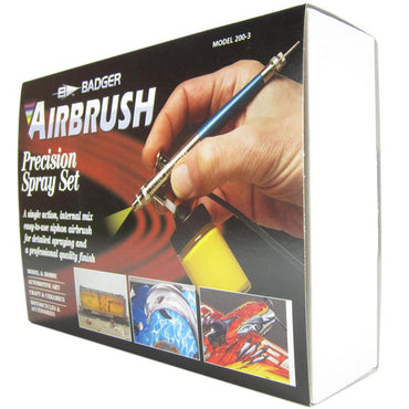 BADGER Airbrushes Siphon Feed 200 Air Brush Set BA2003 200-3