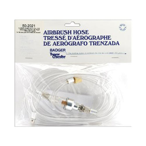 BADGER Airbrushes 10ft. clear hose 1/4" Fitting BA-502021 50-2021