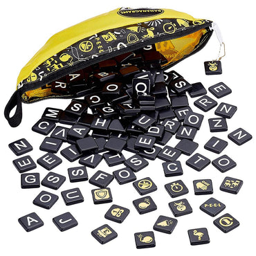 Bananagrams Party Edition - Word Tile Game - Age 7+ - 1-8 Players - 15min