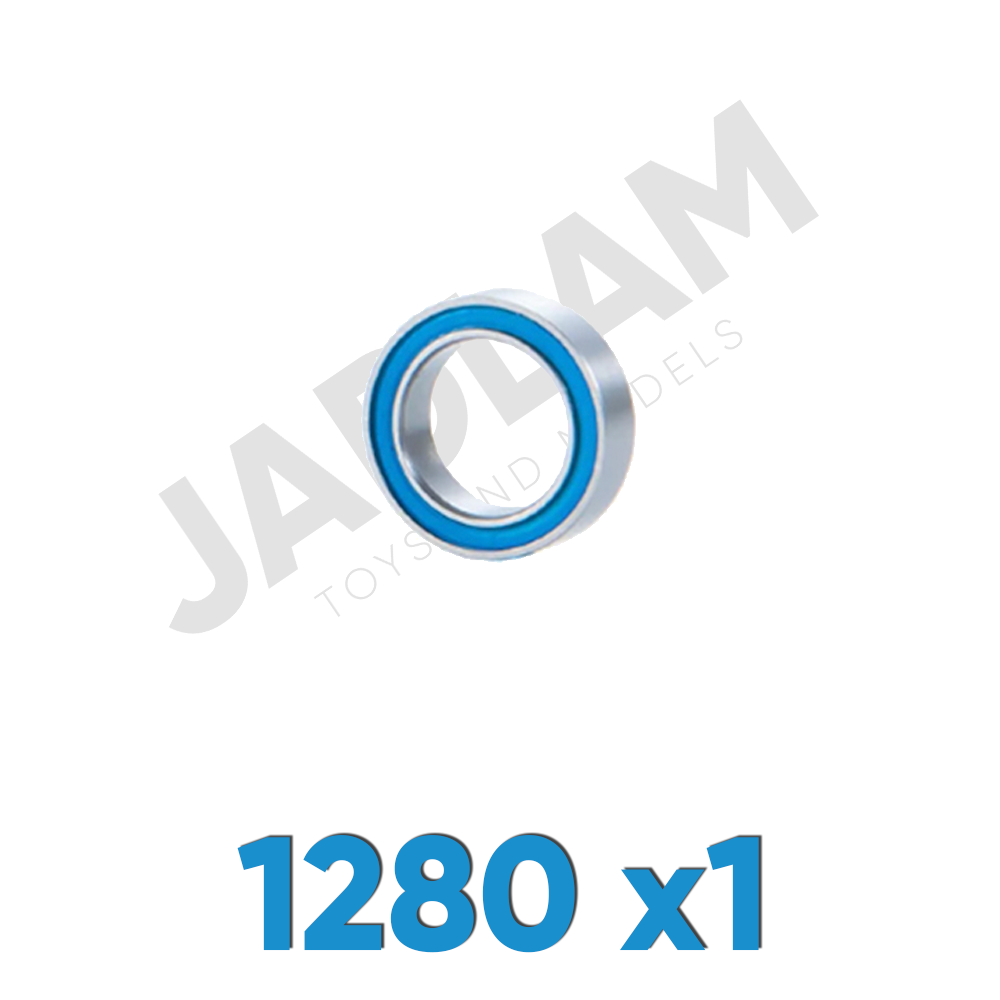 1280 x1 Ballrace Bearing for Tamiya RC Cars (Rubber-Shielded)