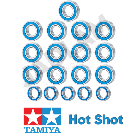 Tamiya Hotshot Ballrace Bearings RC Car Upgrade Set (Rubber-Shielded)