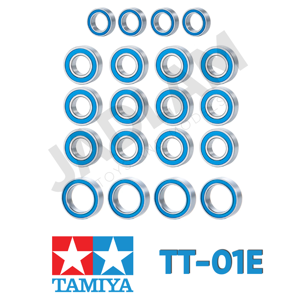 Tamiya TT-01E Ballrace Bearings RC Car Upgrade Set (Rubber-Shielded)