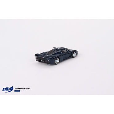 BBR Maserati MC12 Stradale Blue Metallic w/Stripe 1:64 Diecast Model 6416